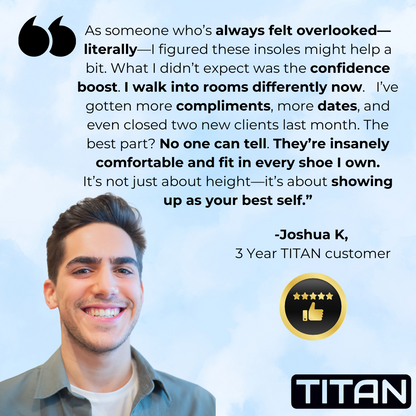 TITAN High-Pads™ Instantly add 3 inches of height.